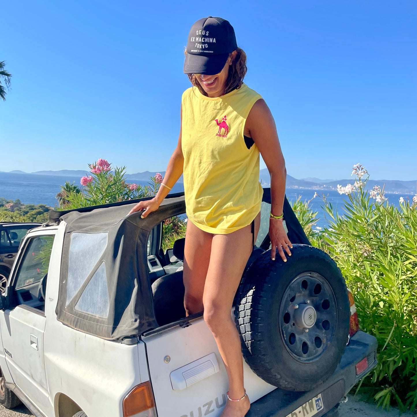 TEE- SHIRT -"CITRUS" - CAMEL