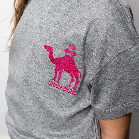 TEE- GREY-"CAMEL"- KIDS