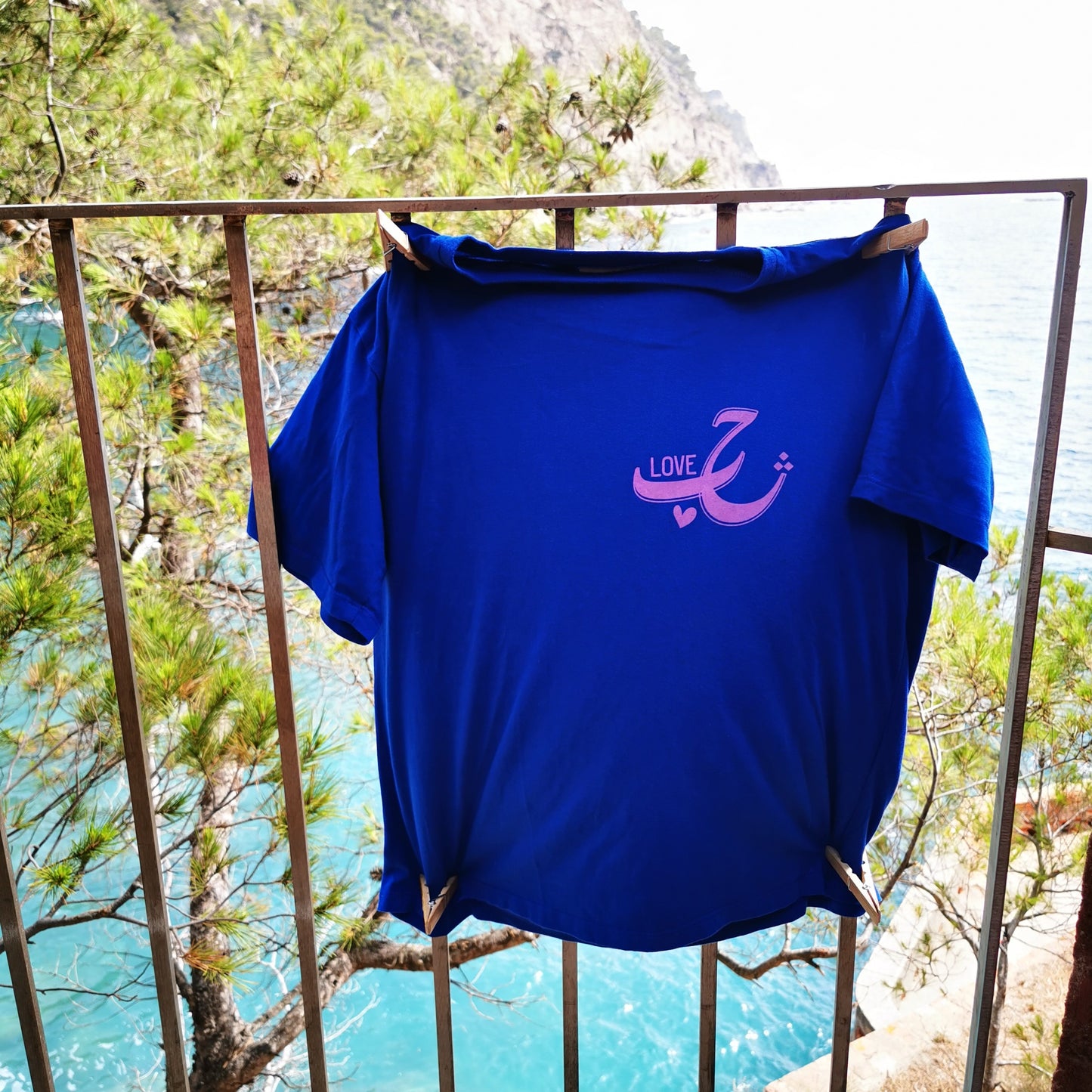 HOB/LOVE TEE- BLUE- WOMEN