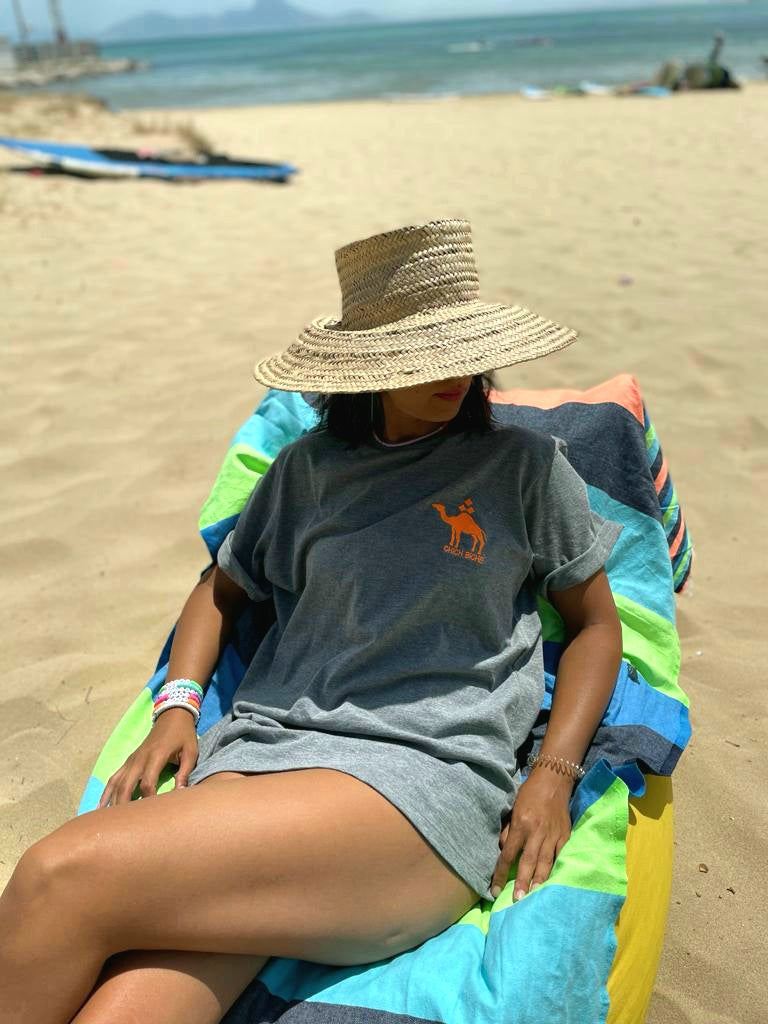 TEE- SHIRT - GREY-"CAMEL"- UNISEX