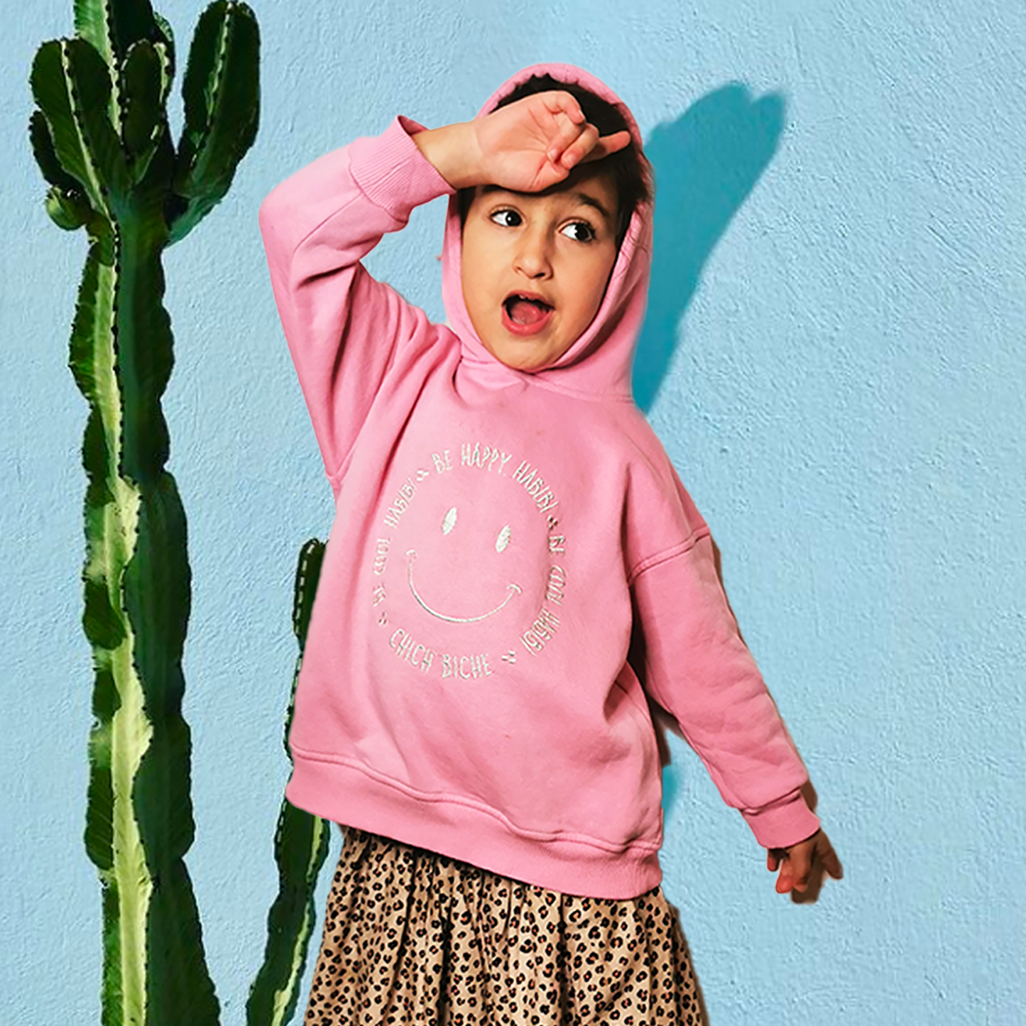 SWEAT- HOODIE- "BE HAPPY HABIBI" - KIDS